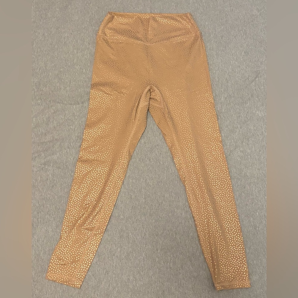 Buffbunny Tan Polka Dot Leggings